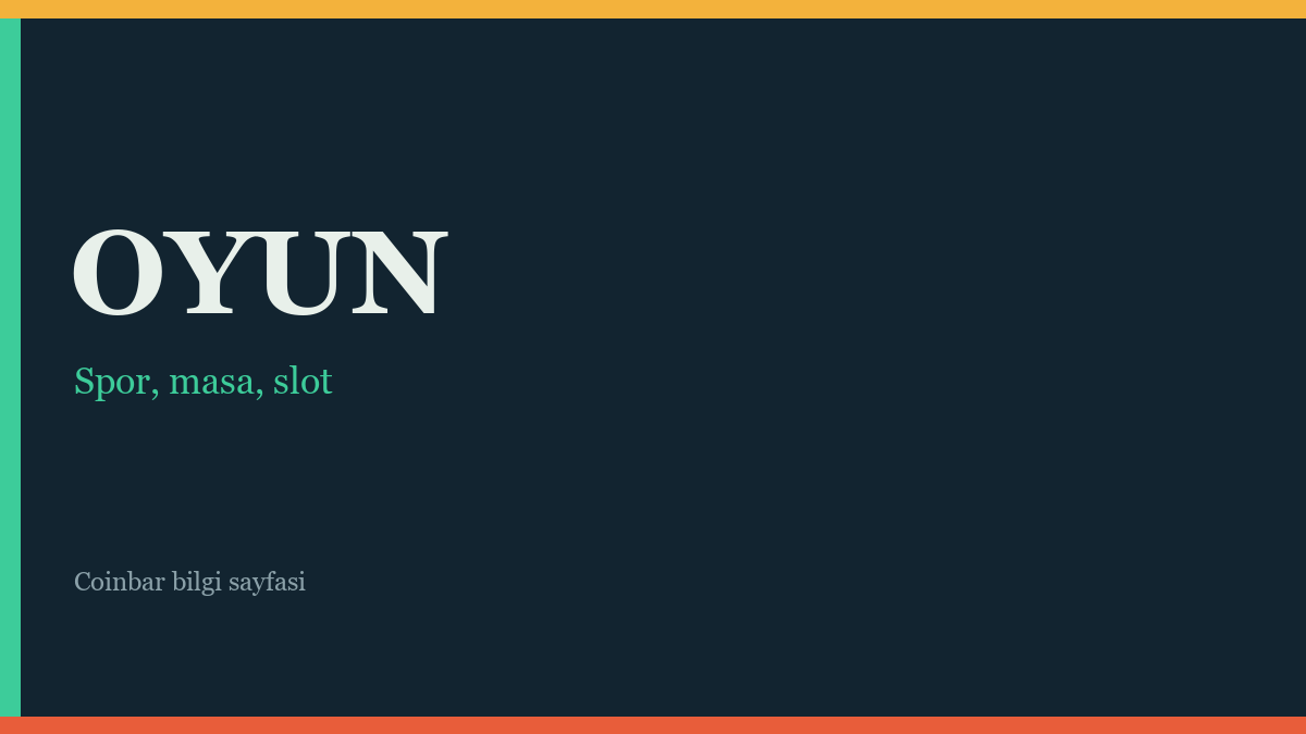 Coinbar oyunları